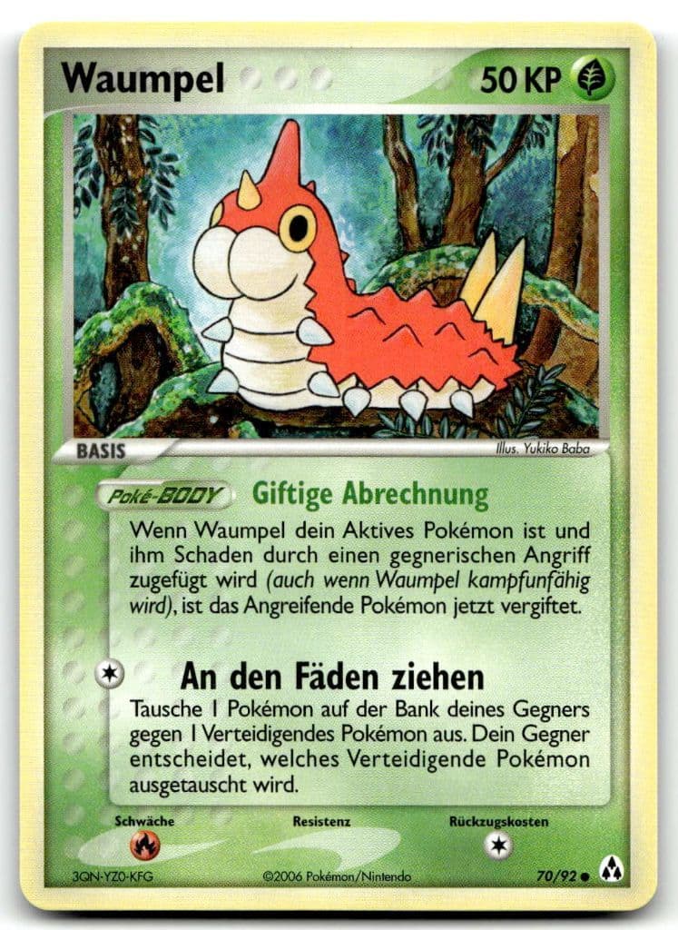 Waumpel 70/92 EX Legend Maker trading card