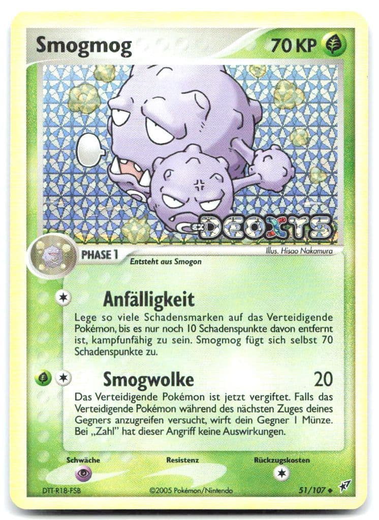 Smogmog 51/107 EX Deoxys trading card