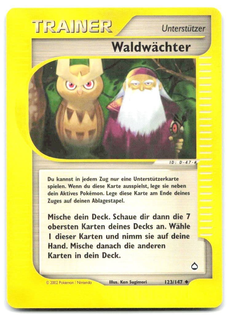Waldwächter 123/147 Aquapolis trading card