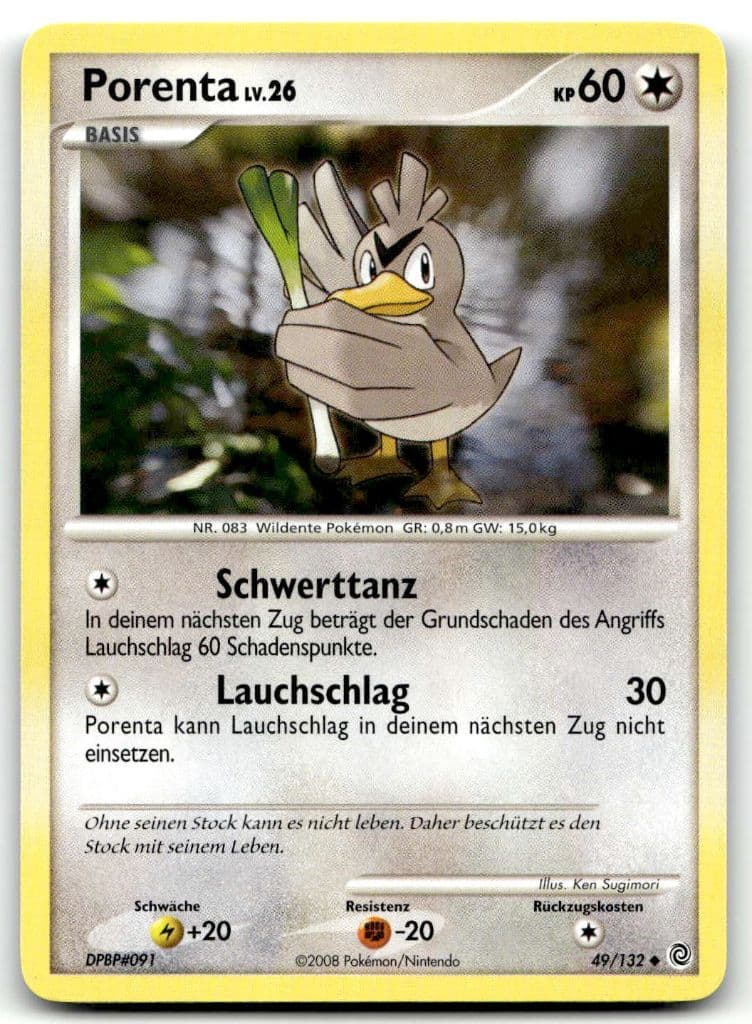 Porenta 49/132 Secret Wonders trading card