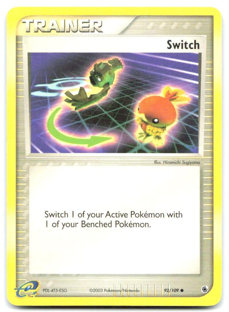 Switch 92/109 EX Ruby & Sapphire trading card