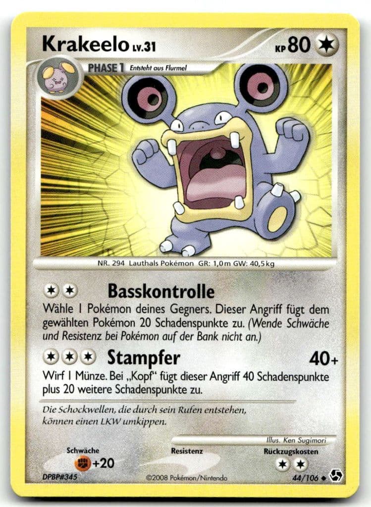 Krakeelo 44/106 Great Encounters trading card