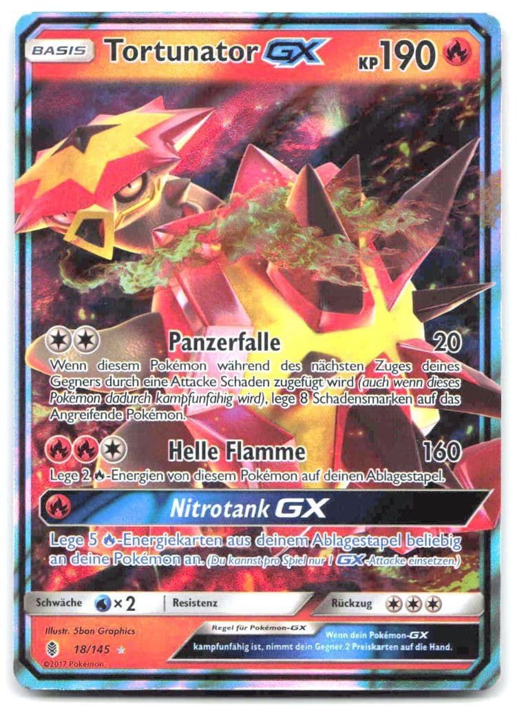 Tortunator GX 18/145 Stunde der Wächter trading card
