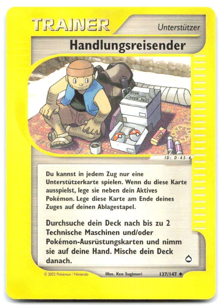 Handlungsreisender 137/147 Aquapolis trading card