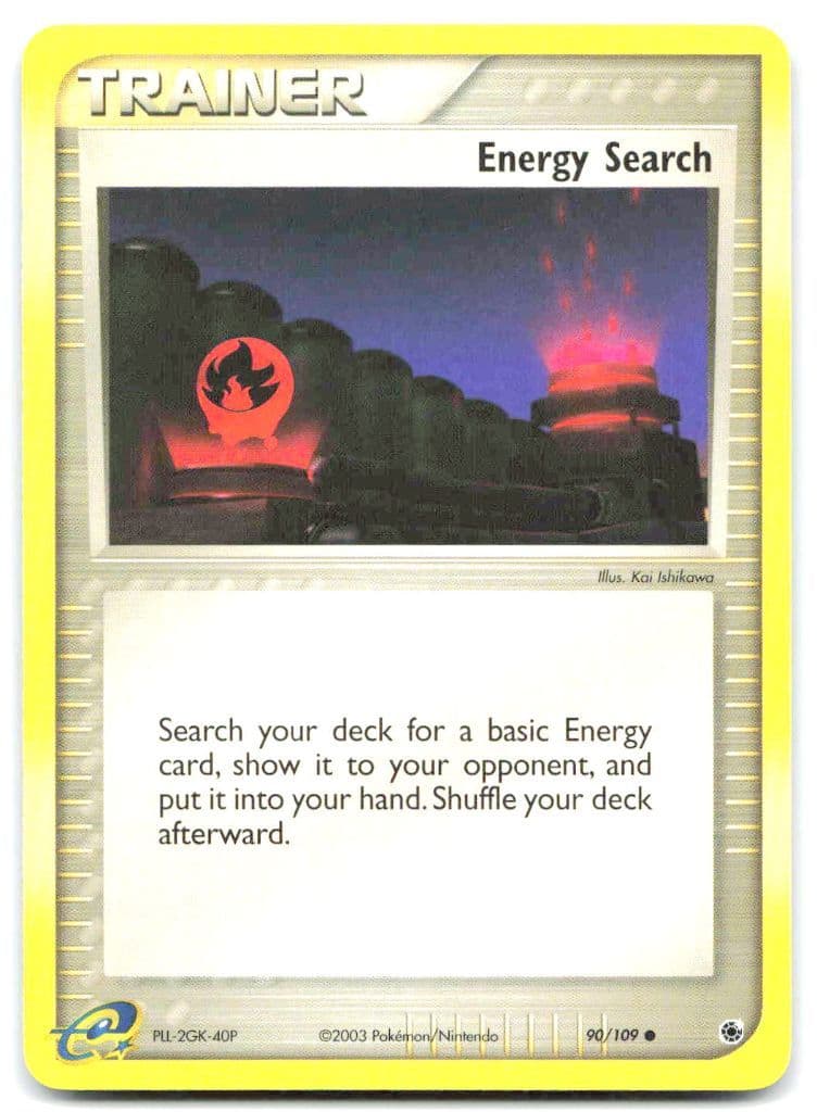 Energy Search 90/109 EX Ruby & Sapphire trading card
