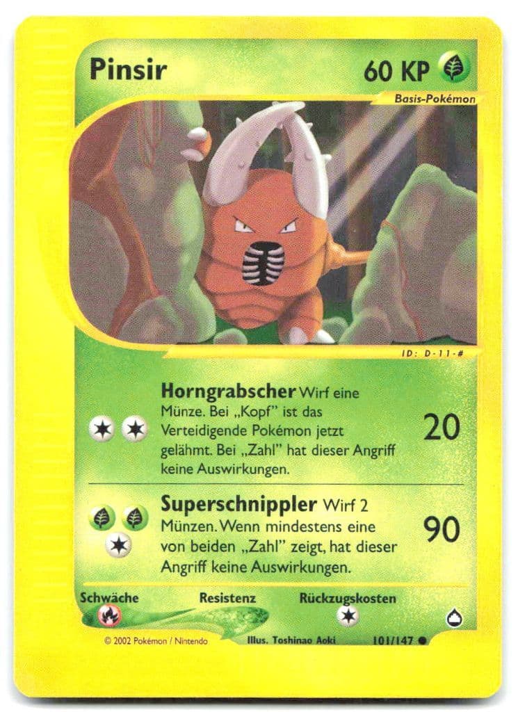 Pinsir 101/147 Expedition Base Set trading card
