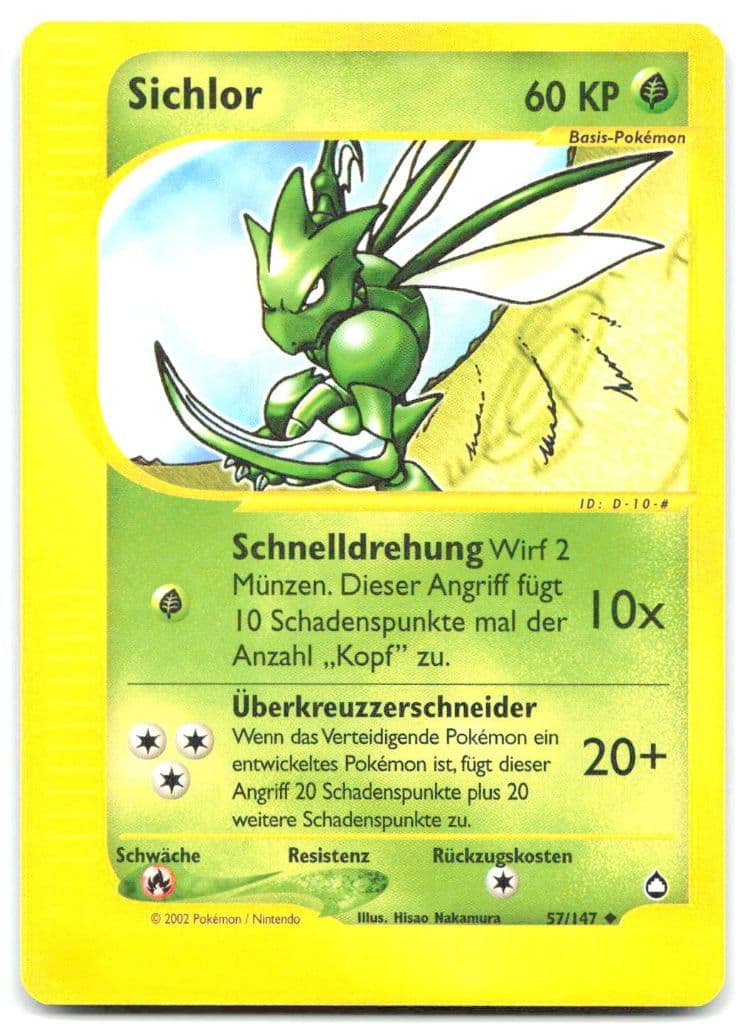 Sichlor 57/147 Aquapolis trading card