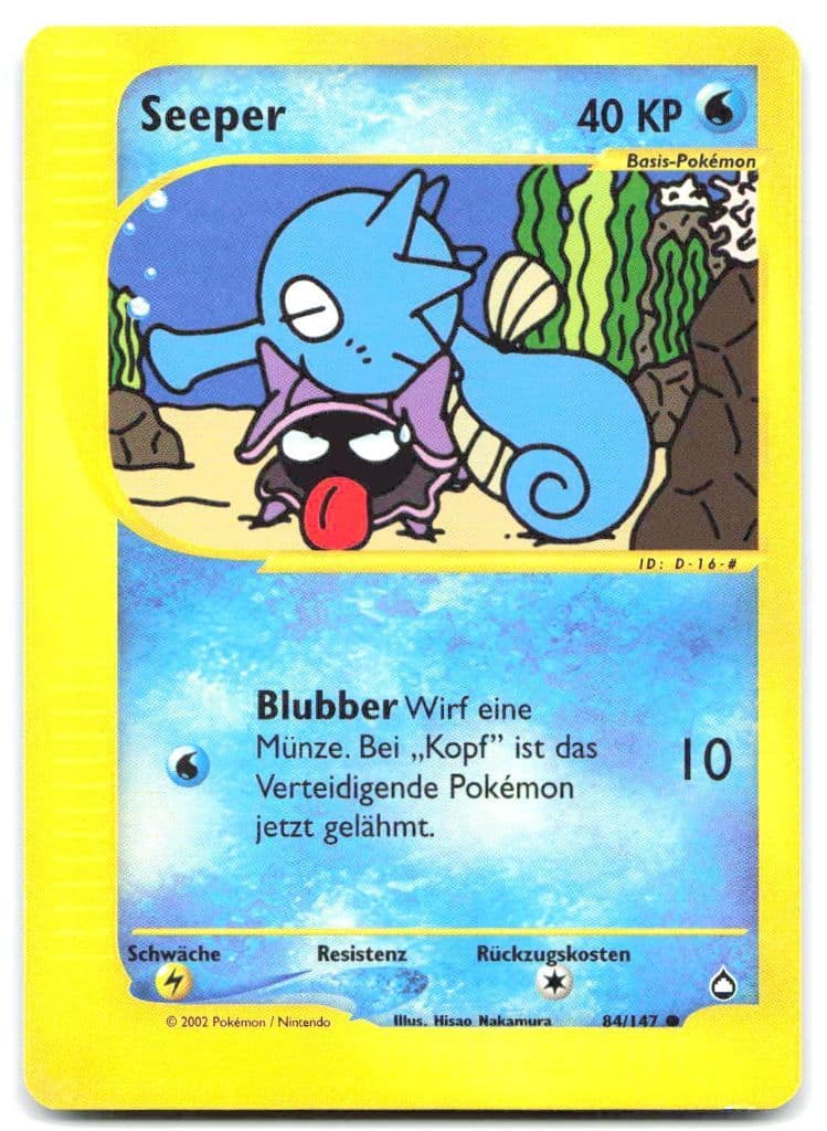 Seeper 84/147 Aquapolis trading card