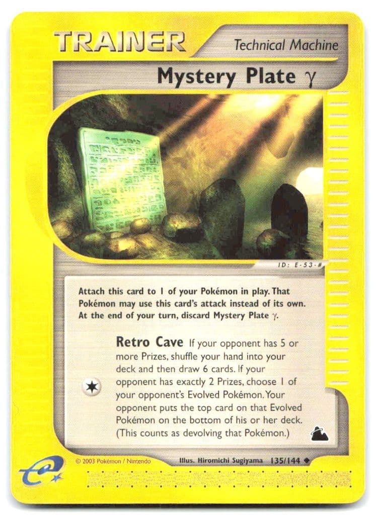 Mystery Plate γ 135/144 Skyridge trading card