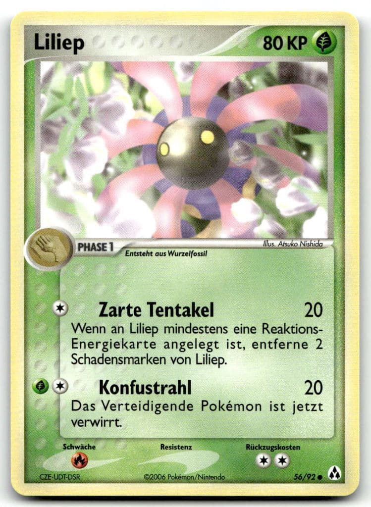 Liliep 56/92 EX Legend Maker trading card