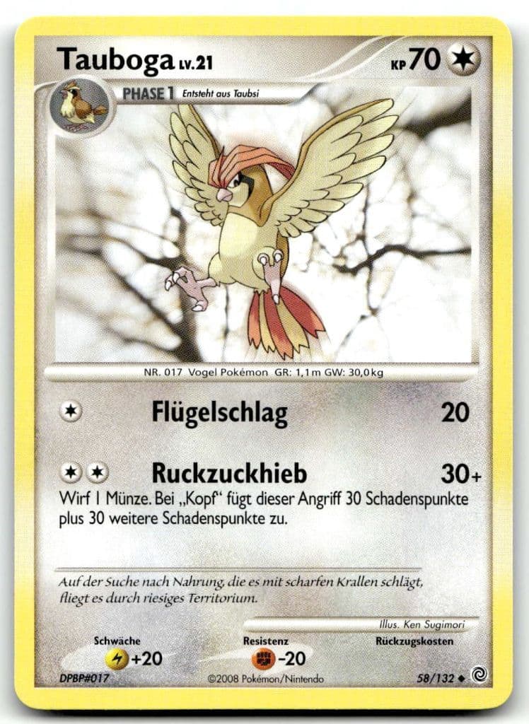 Tauboga 58/132 Majestätischer Morgen trading card