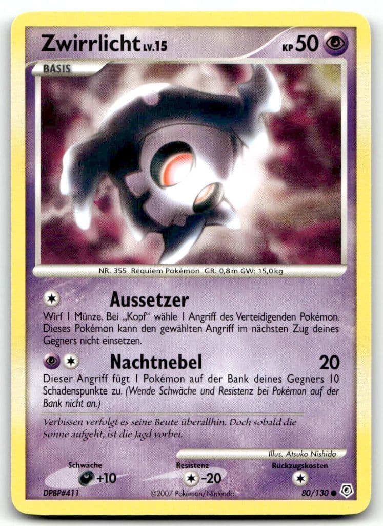 Zwirrlicht 80/130 Diamond & Pearl trading card