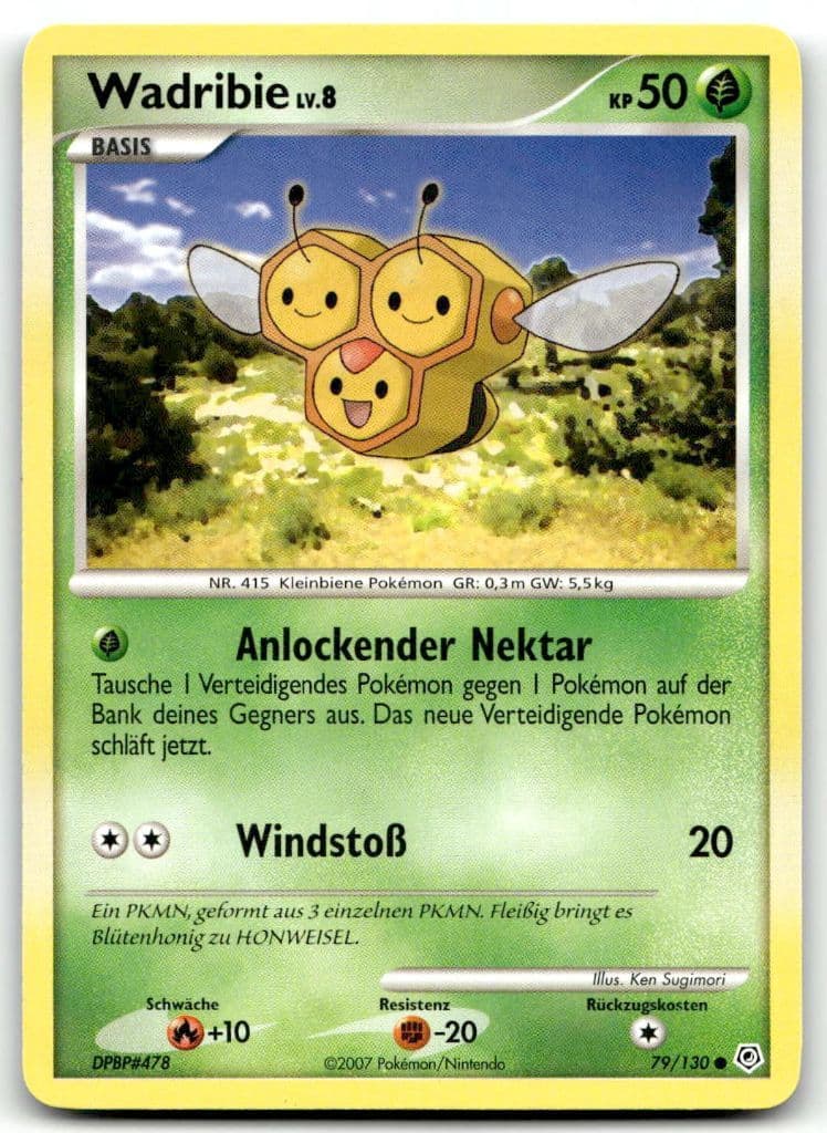 Wadribie 79/130 Diamond & Pearl trading card