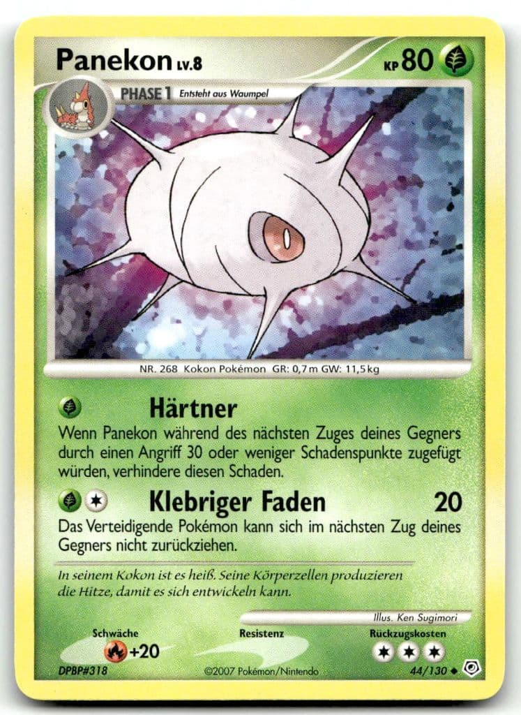 Panekon 44/130 Diamond & Pearl trading card