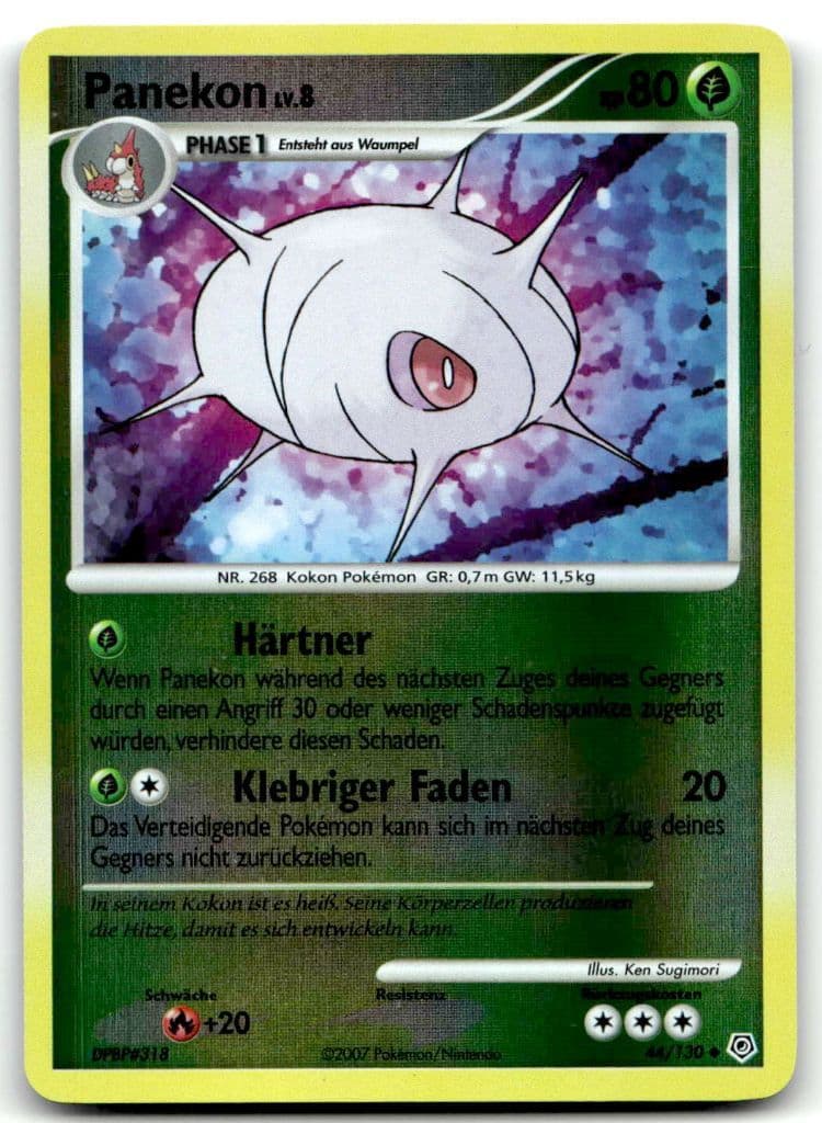 Panekon 44/130 Diamond & Pearl trading card