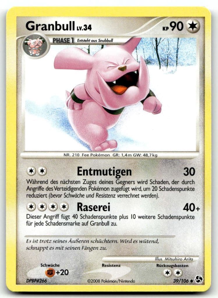 Granbull 39/106 Great Encounters trading card